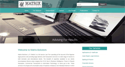 Desktop Screenshot of matrixsolicitors.com