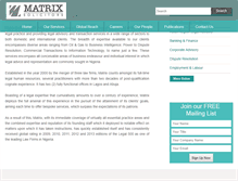 Tablet Screenshot of matrixsolicitors.com
